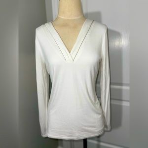 WHBM long sleeve white shirt